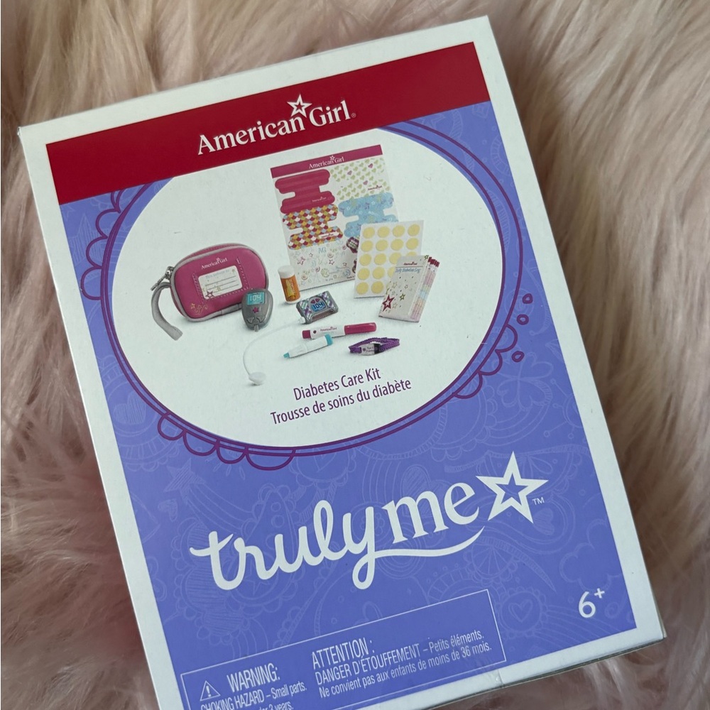 American Girl Diabetes Care Kit in Purple and White